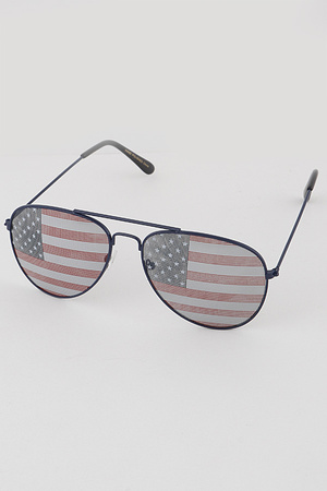 American Flag Aviator Sunglasses