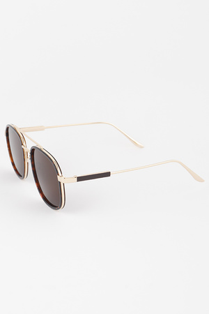 Metal Aviator Sunglasses