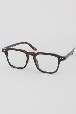 Blue Light Blocker Simple Retangular Glasses