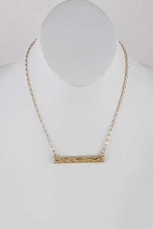 Well Defined Processed Bar Necklace 9FBB2