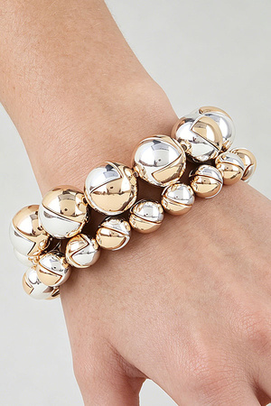 Multi Cut Beaded Bracelet