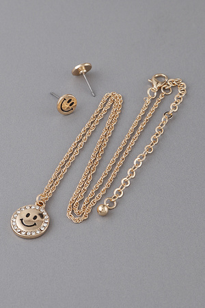 Smile Face Pendant Necklace