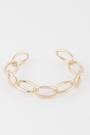 Link Chain Cuff Bracelet