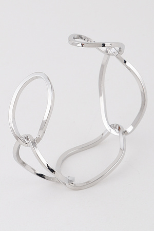 Twisted Chain  Cuff Bracelet
