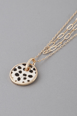 Double Layered Circle Pendant Necklace