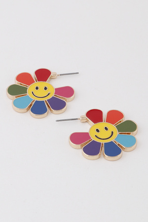 Happy Flower  Stud Earrings