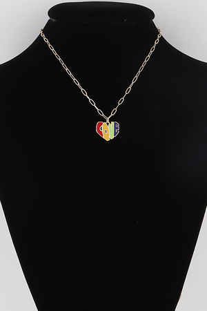 LOVE Heart Chain Necklace