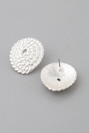 Twisted Rope Stud Earrings