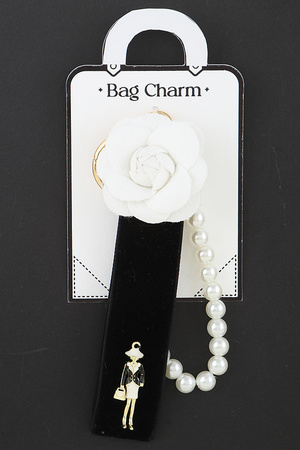 Luxury Rose Tassel Bag Charm