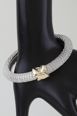 Interweaved Box Chain Bangle Bracelet