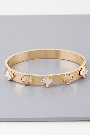 Multi Clover Cuff Bracelet