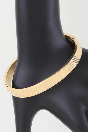 Aztec Maze Engraved Bracelet