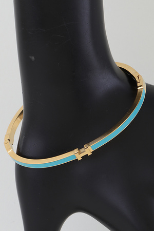 Bright Solid Delicate Cuff Bracelet