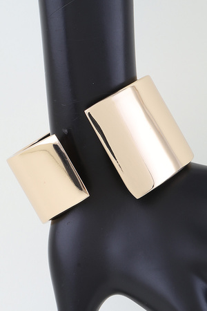 Modern Sleek Wide Cuff Bracelet
