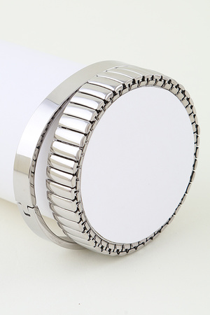 Modern Double Bar Chain Bracelet