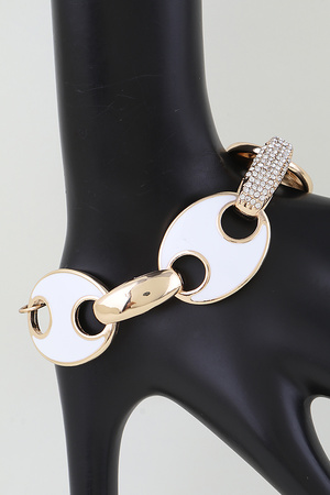 Bejeweled Modern Mariner Chain Bracelet