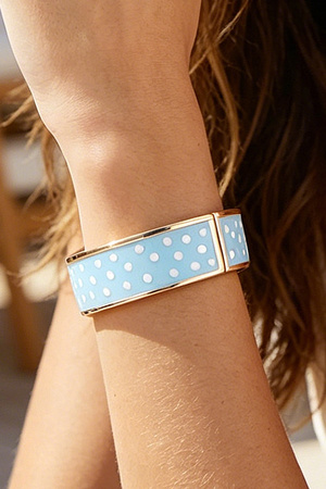 Bright Polka Dot Cuff Bracelet