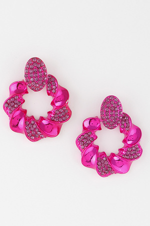 Twisted Jewel Wreath Earrings