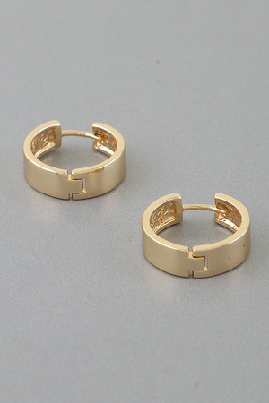 Modern Hammered Hoop Earrings