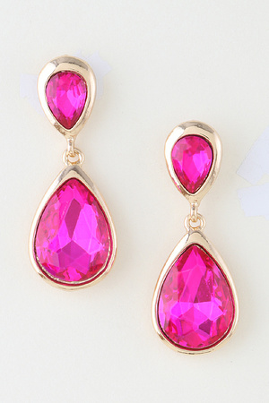 Classic Teardrop Duo Drop Earrings