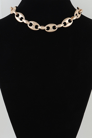 Matte Mariner Chain Choker Necklace