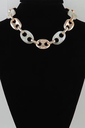 Multi Tortoise Mariner Chain Necklace