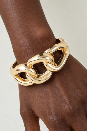 Polished Bulky Curb Chain Bracelet