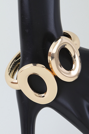 Polished Open Link Cuff Bracelet