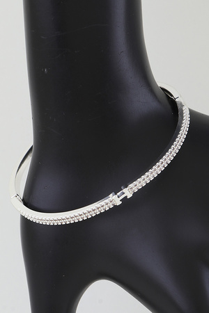 Crystal Bejeweled H Wrap Bracelet