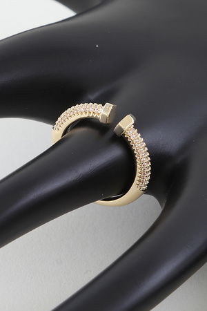 Bejeweled Nail Wrap Ring