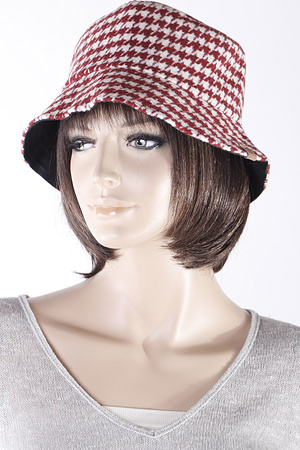 Houndstooth Bucket Hat