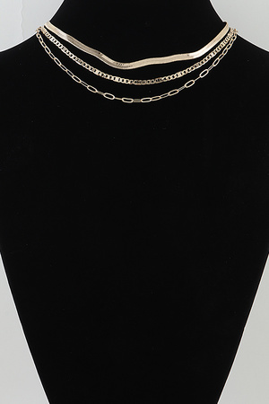 Multi Chic Chain Choker Necklace
