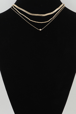 Multi Minimal Twisted Chain Necklace