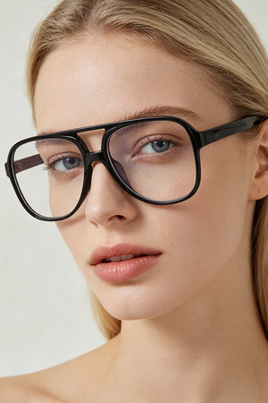 Minimal Straight Aviator Optical Glasses