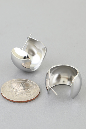 Modern Wide Hoop Earrings