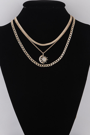 Sun N Moon Chain Necklace