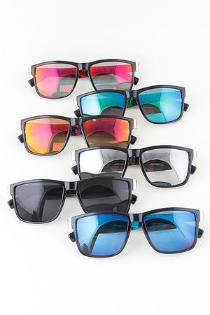 Animal Style Stripe Polycarbonate Sunglasses