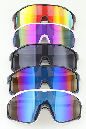Sunset Gradient Wrap Shield Sunglasses
