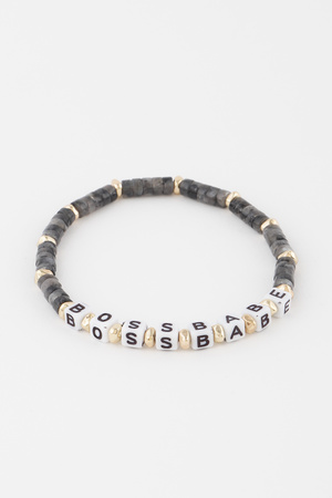 Multi word detailed bracelet