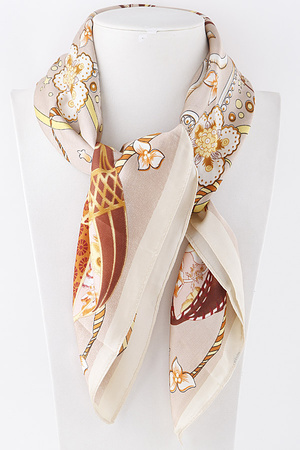 Abstract Fabric Wrap Scarf