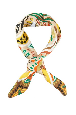 TROPICAL LEAVES PRINT BANDANA
