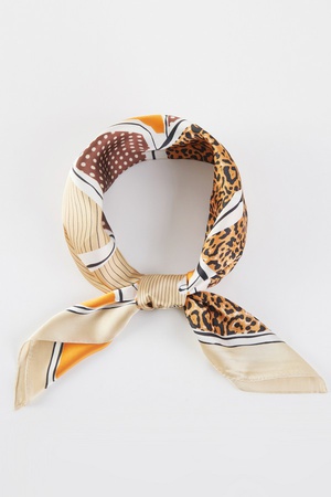 Leopard Pattern Mixed Horse Bandana