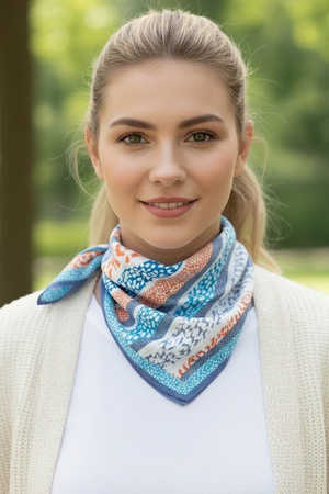 Abstract Leopard Print Bandana