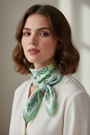 Garden Tile Mosaic Print Bandana