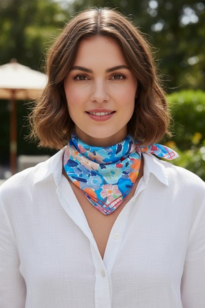 Abstract Garden Print Bandana