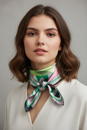 Abstract Collage Print Bandana