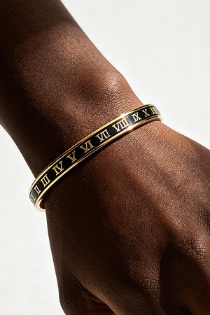 Roman Numeral Cuff Bracelet