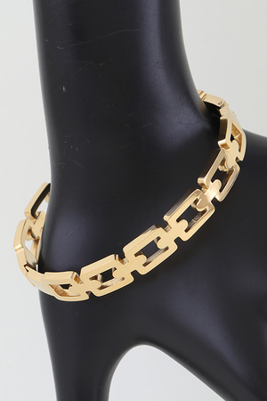 Link Chain Cuff Bracelet