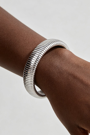 Polished Stainless Steel Chain Bracelet