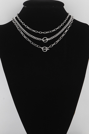 Multi Chain Toggle Necklace